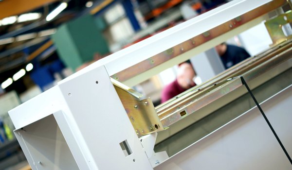 Assembly of sheet metal cabinet