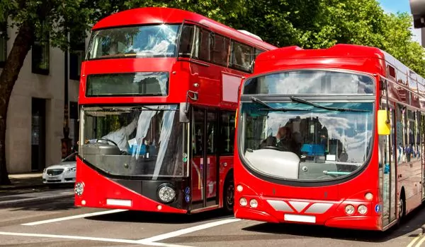 modern London transport buses